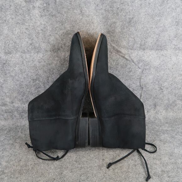 Splendid Shoes Womens 6 Bootie Niva Black Suede Leather Pointed Toe Ankle Boots - Picture 10 of 16
